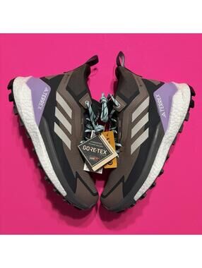 Adidas Terrex Free Hiker 2.0 Gore-Tex Hiking Shoes Trace Brown JQ9901 Women’s 10